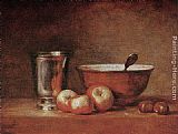 Jean Baptiste Simeon Chardin Famous Paintings - The Silver Cup